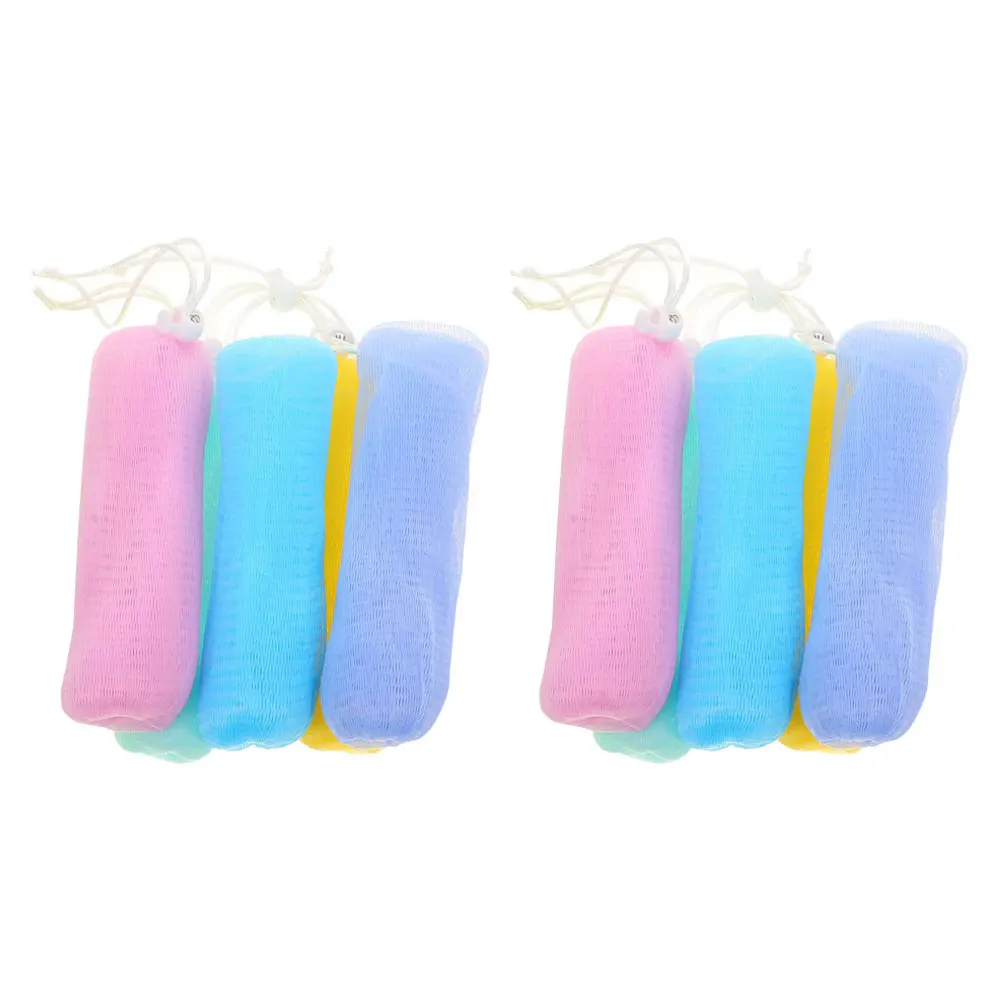 

10pcs Soap Handmade Foaming Scrubber Cleaning Sponge Storage Bags Scrubbing Net Soap Foaming Net Bath