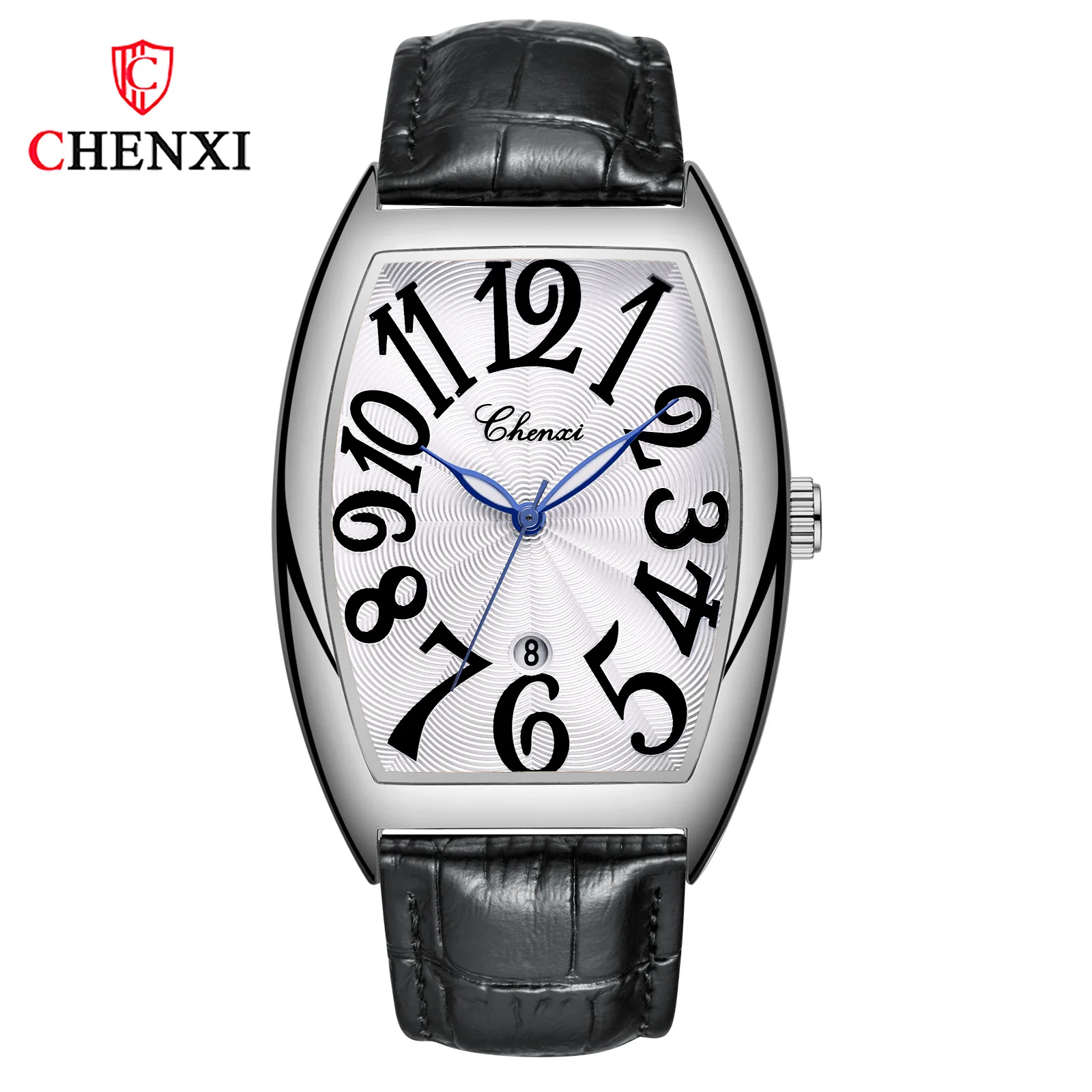 CHENXI Men's Luminous Leather Strap Quartz Watch, Gift Clock