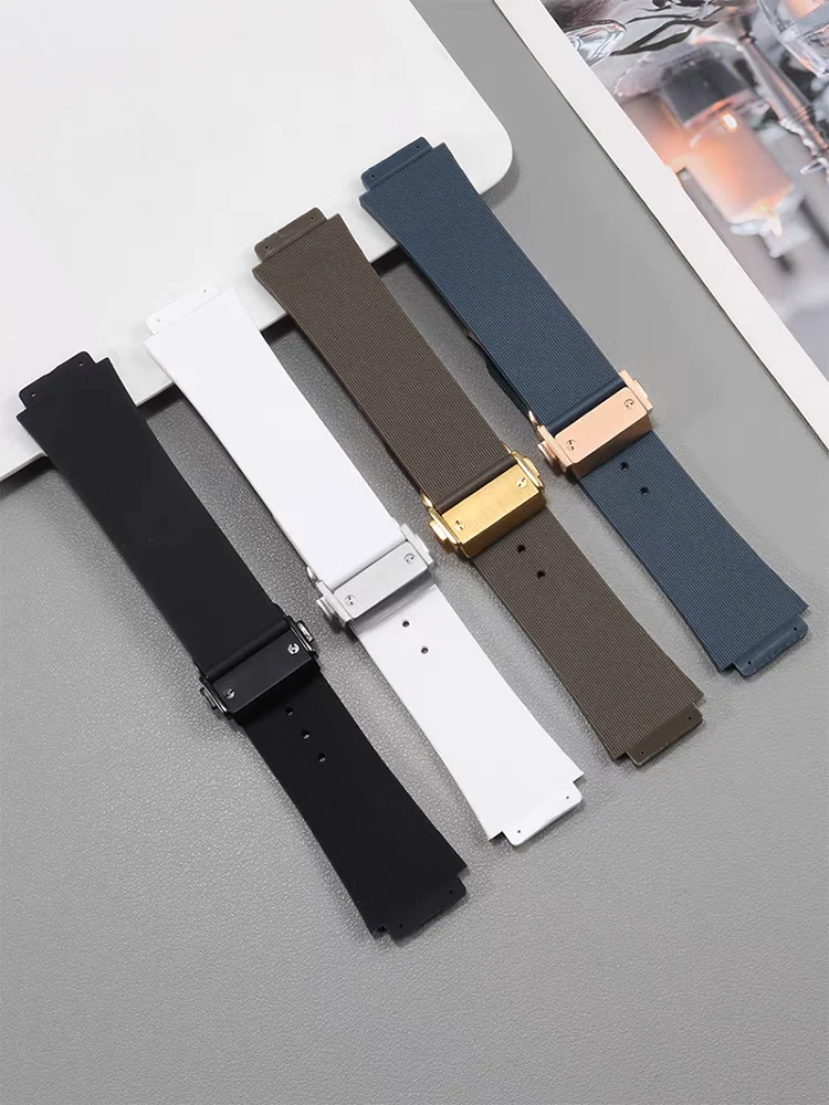 13x20 16x21 16x23 19x26mm für Hublot Big Bang Classic Fusion Uhrenarmband Gummiband Herren Damen Armband Ersatzzubehör – Detail 14