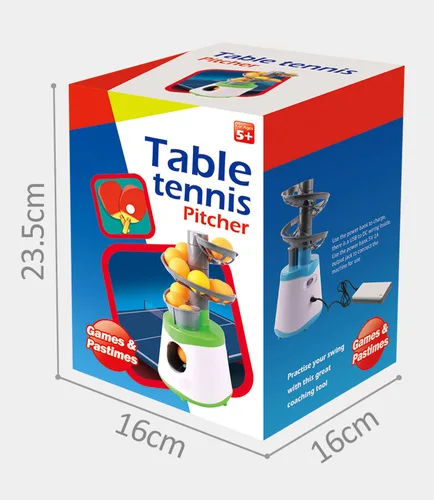 Imagen 2 del producto Lanzador de pelotas de tenis de mesa portátil de alta calidad, versión de fuente de alimentación Dual, máquina de lanzamiento de Robot de pelotas de Ping Pong para entrenadores