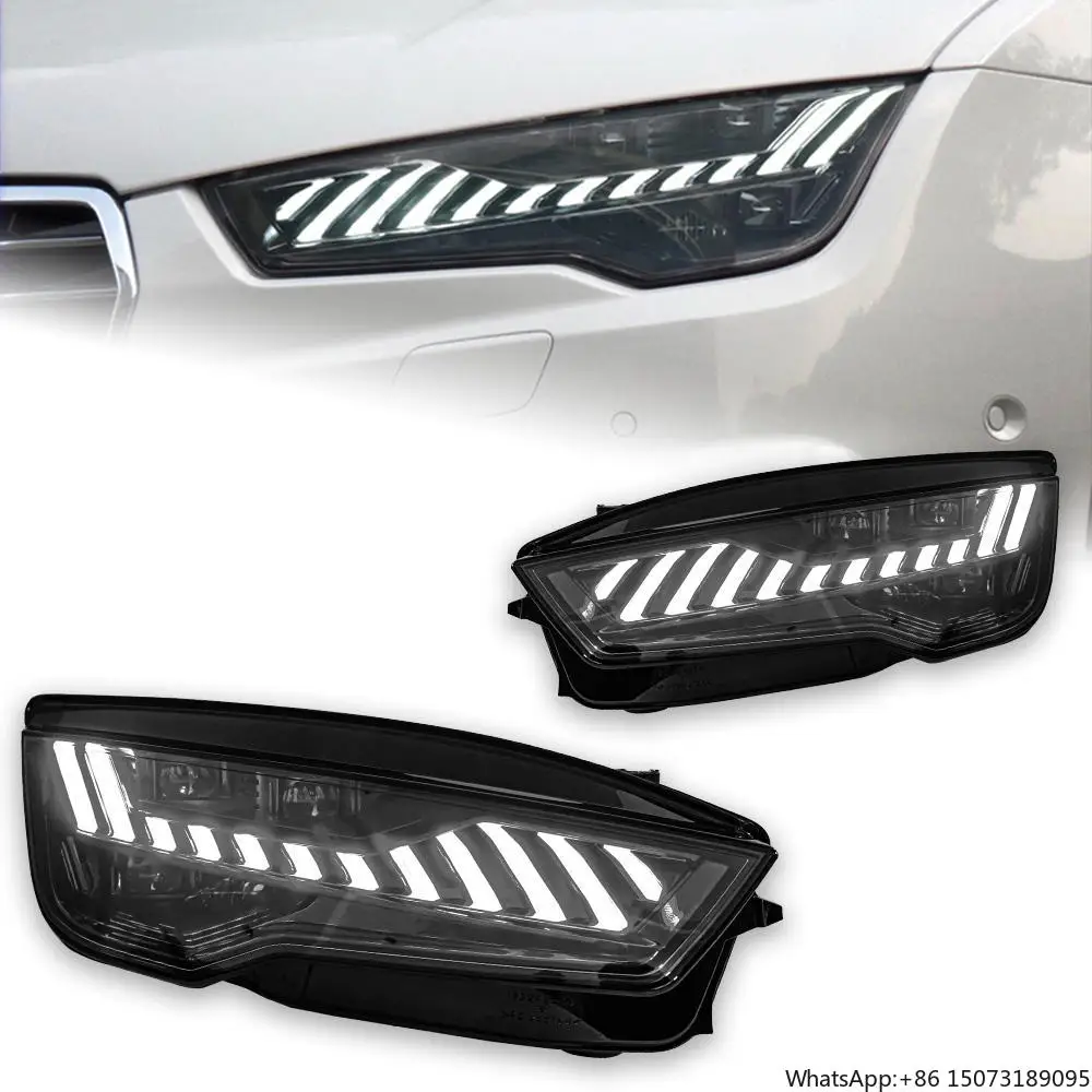 

Модифицированные полностью светодиодные фары для A7 2011-2018, система автомобильного освещения Plug and Play, высококачественные фары