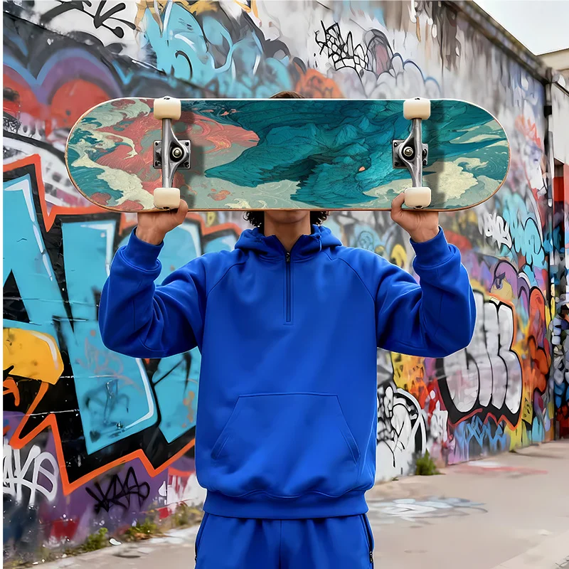 

Scooter stickers, including the cool dragon and flame design, work on skateboard bottoms and are ideal for skateboards