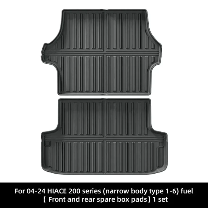 

For Toyota HiAce 200 2004-2024/HiAce 300 2024-2025 RHD Car Floor Mats TPE Mats Trunk Mat