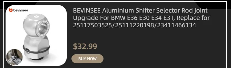 BEVINSEE 95A Polyurethane Rear Subframe Bushing Kit for BMW E36 3 Series 1992-1999 Non-TI, Replace 33319059300,33319059301