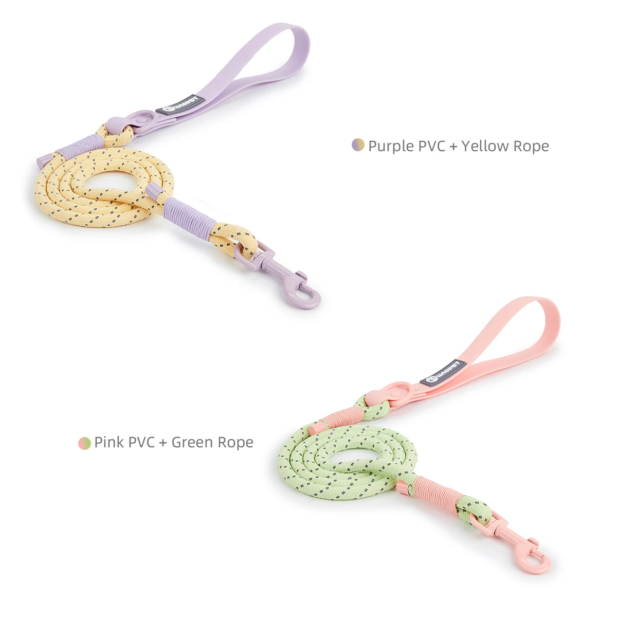 Dog Leash Pet Summer Favour PVC Webbing And Nylon Fashion Lead Rope For small & medium dog walking running Hand-woven belt New