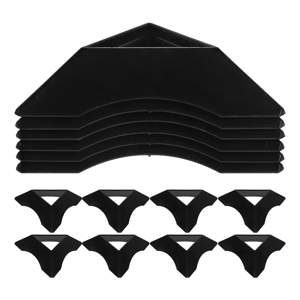 

30Pcs Puzzle Cube Mini Stand Plastic Triangle Base Tripod Stable Holder for Speed Cube Display Kids Room Organizer Black