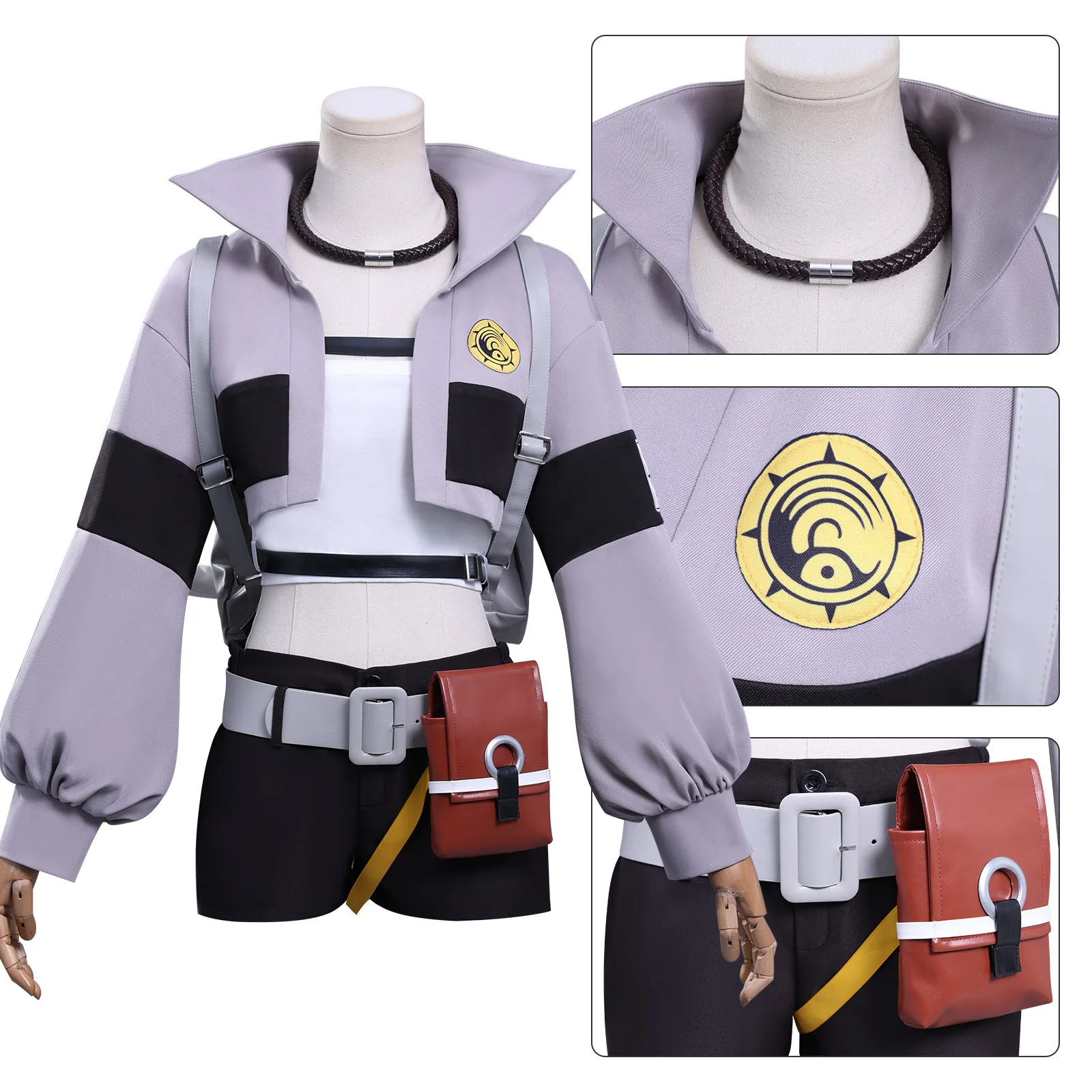 

GACHIAKUTA AKUTA Li Yao Cosplay Full Set Abyssal War Ghost Anime Costume Multiple Accessories & High Restoration