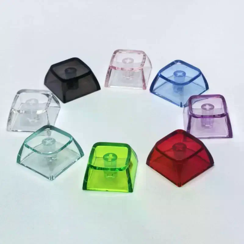 10Pcs Crystal PC XDA Keycap Gamer Mechanical Keyboard Transparent Clear Key Caps Cross-shaped Mechanical Keycaps