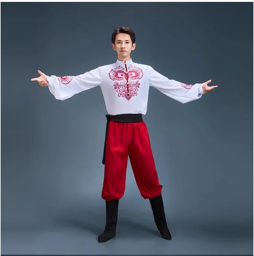 Ropa de alto rendimiento, ropa de manga larga de los Uyghur de Xinjiang, ropa étnica kazaja, ropa de minoría para hombres adultos.