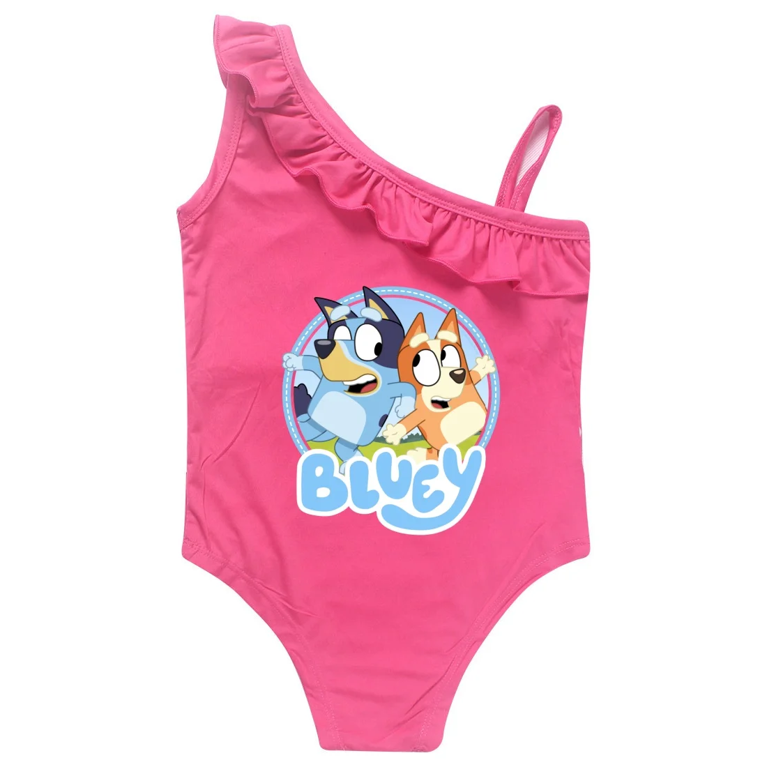 Cartoon Blueyed Swimsuit Cute Girls Bingoes One-piece Bathing Suit Summer Swimming Set Beach Wetsuit Pool Party Clothing Gifts