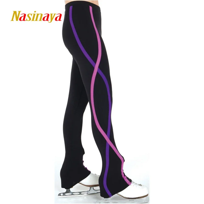 Figure Skating Pants for Girl Women Training Competition - Warm Fleece Gymnastics