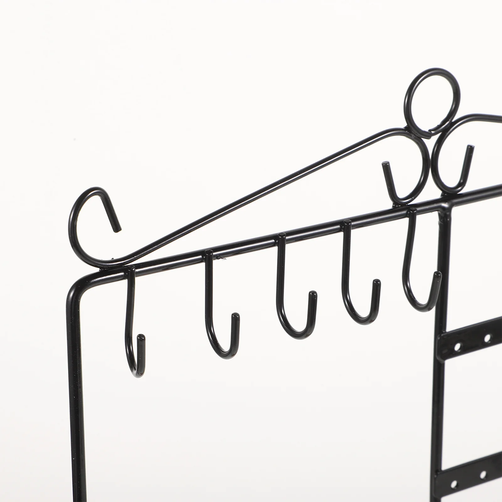 Iron Jewelry Stand Organizer Necklace Rack Bracelet Holder Earring Holder Space Saving Jewelry Storage Display Stand