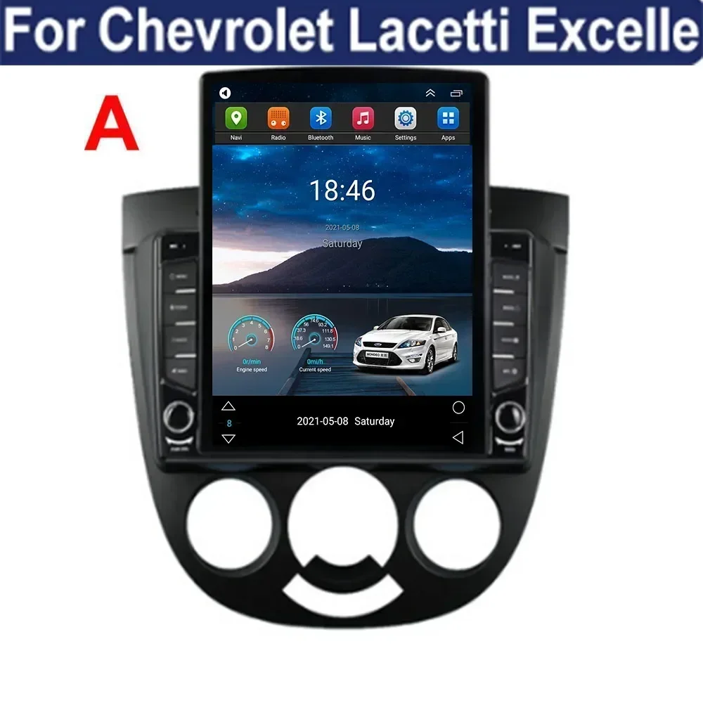 Autoradio Android 13 pour Chevrolet Lacetti J200 BUICK Excelle, lecteur vidéo à limitation Hrv, GPS, stéréo, Carplay, DSP, style de placements