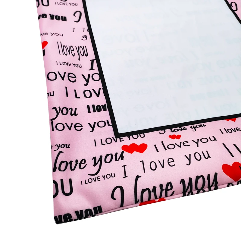 Taies d'oreiller à sublimation personnalisées I LOVE YOU, 100% polyester, 16x16 pouces, 10 pièces, pour presse à chaud, livraison gratuite