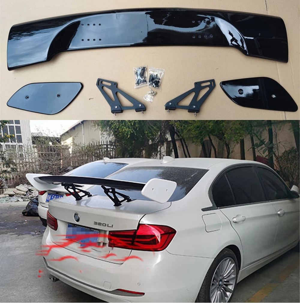 

GT стиль ABS карбоновый спойлер универсальный седан спойлер для BMW F30 E92 F22 E90 E60 F10 F32 спойлер
