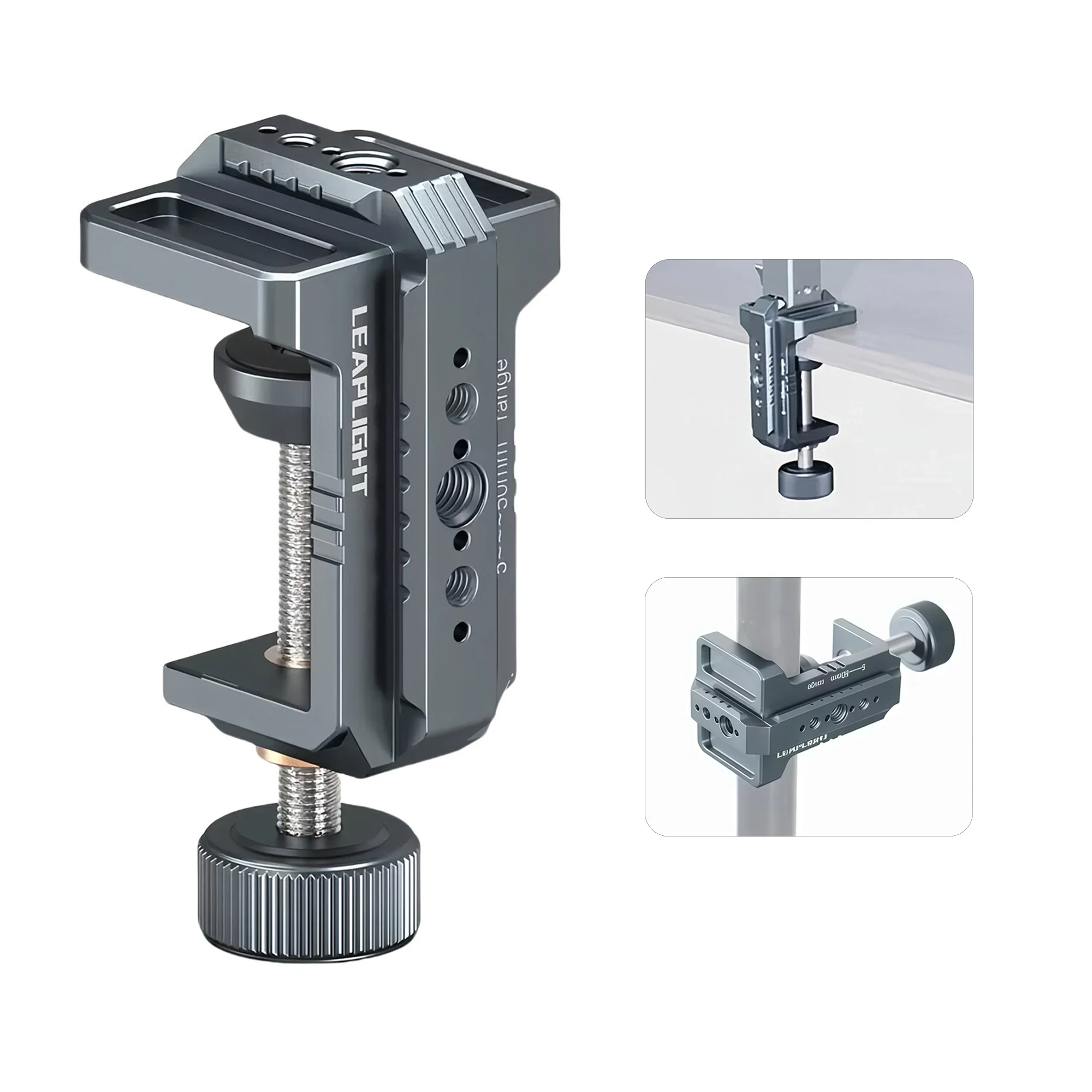 

Photography C Clamp Aluminum Table C-Clamp with 1/4" NATO Desktop Camera Mount for Magic Arm/Video/DSLR Camera/Light Stand