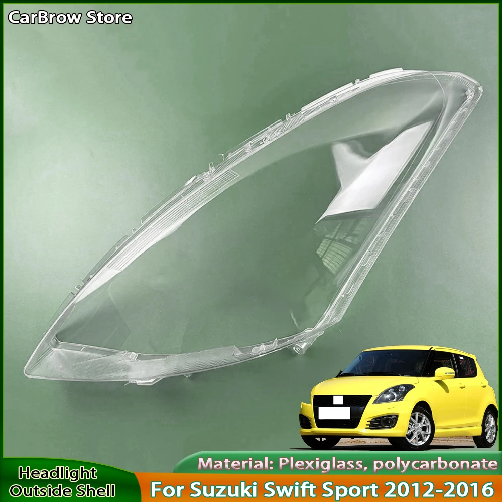 

For Suzuki Swift Sport 2012 2013 2014 2015 2016 Car Front Headlight Cover Lampshade Lampcover Head Lamp light Covers Shell