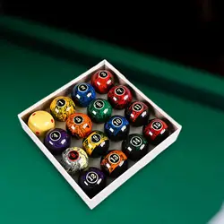 16x Pool Table Balls Resin Balls Billiards Equipment 2.25