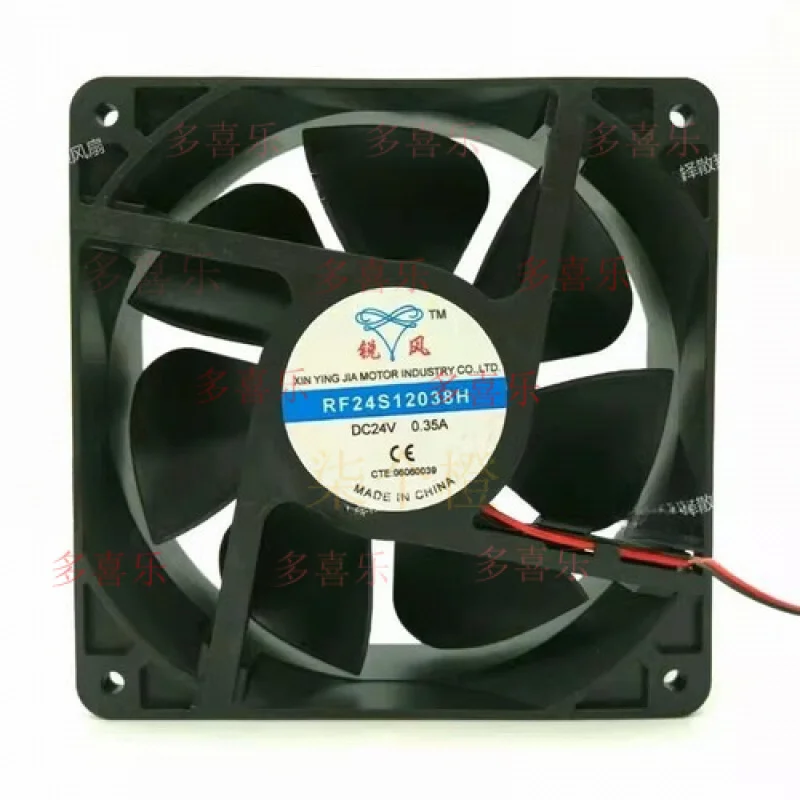 

ZMZM ДЛЯ 1 шт. RF24S12038H 12038 DC24V 0,35A 12 см 2-проводной охлаждающий вентилятор