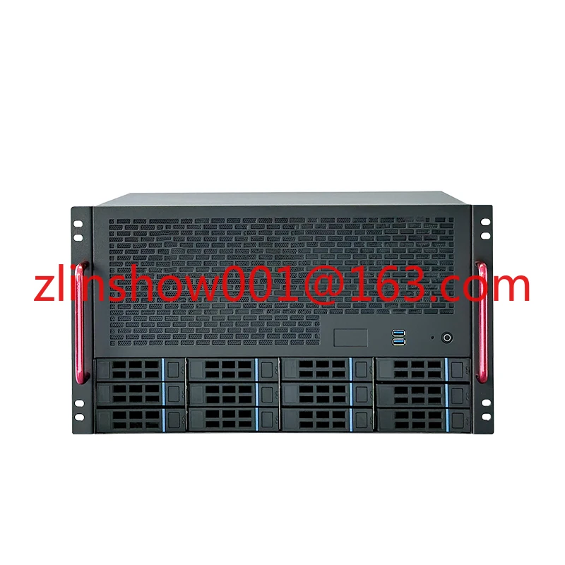 12-Disk NAS Chassis ATX Mainboard ATX Power Supply 8 Full-Height Slots Enterprise Home AIO Server