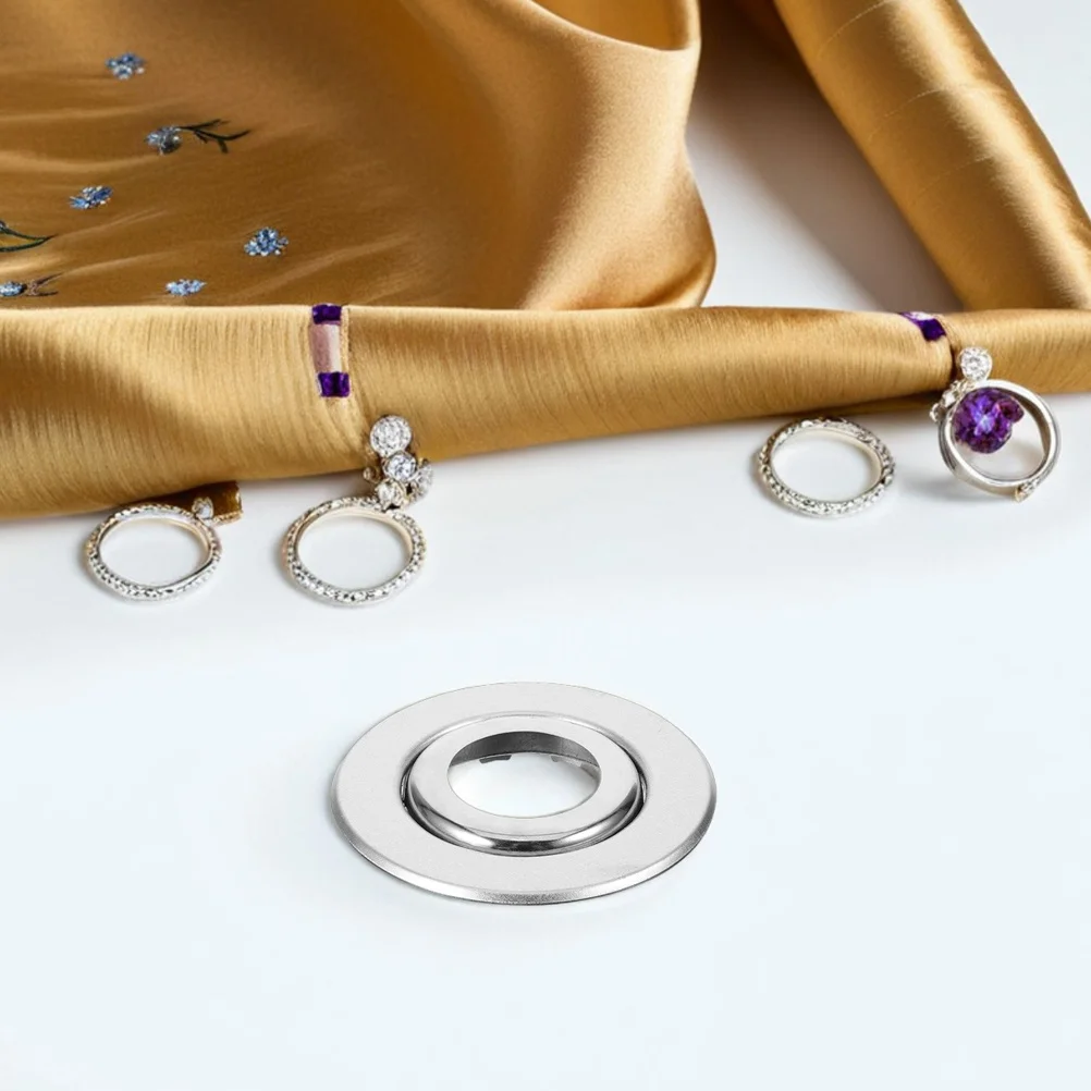 20pcs Fire Sprinkler Cover Plate Stainless Steel Dual Layer Decorative Trim For Homes Offices Recessed Ceiling Escutcheon Guard