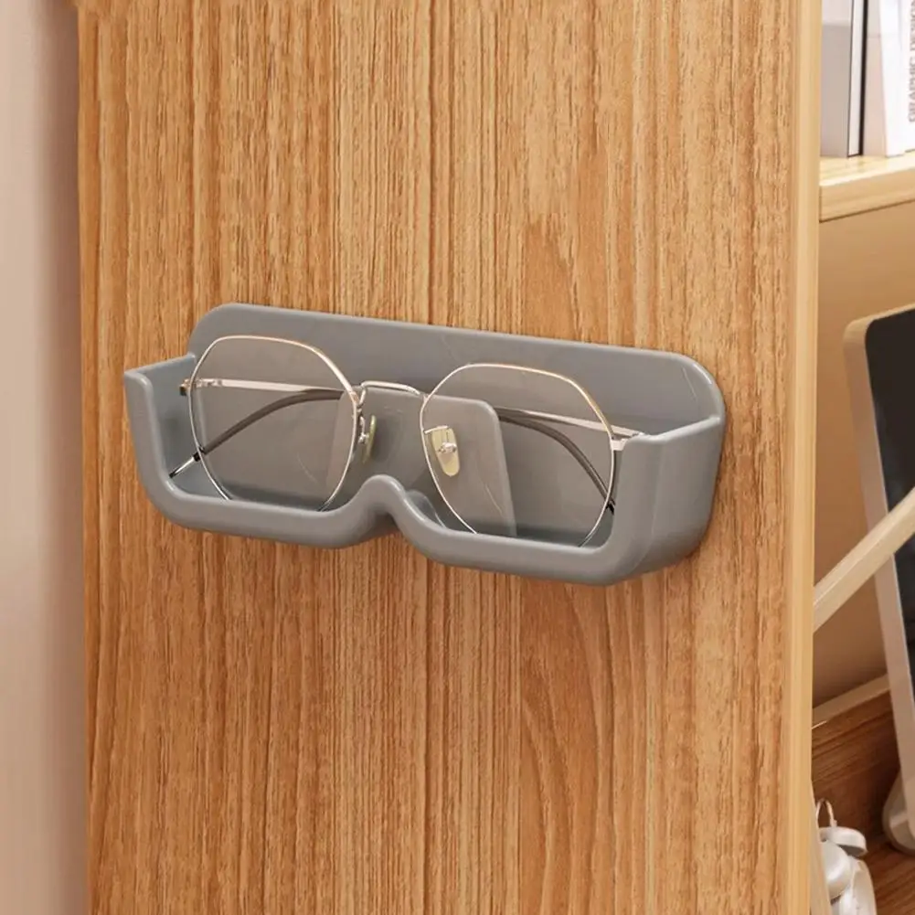 Wall-Mounted Reading Glasses Holder Eyeglasses Holder Shelving Rack Floating Case Adhesive Sunglasses Display Eyewear Displ G4P6