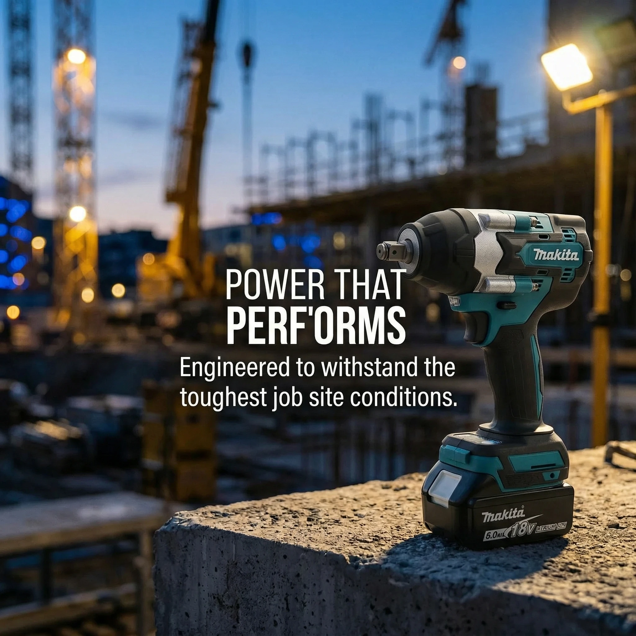 MAKITA DTW700 18V Cordless Impact Wrench 0-2700RPM Variable Speed 1000Nm Brushless for Makita 18V Battery Metal Fastening - view 3