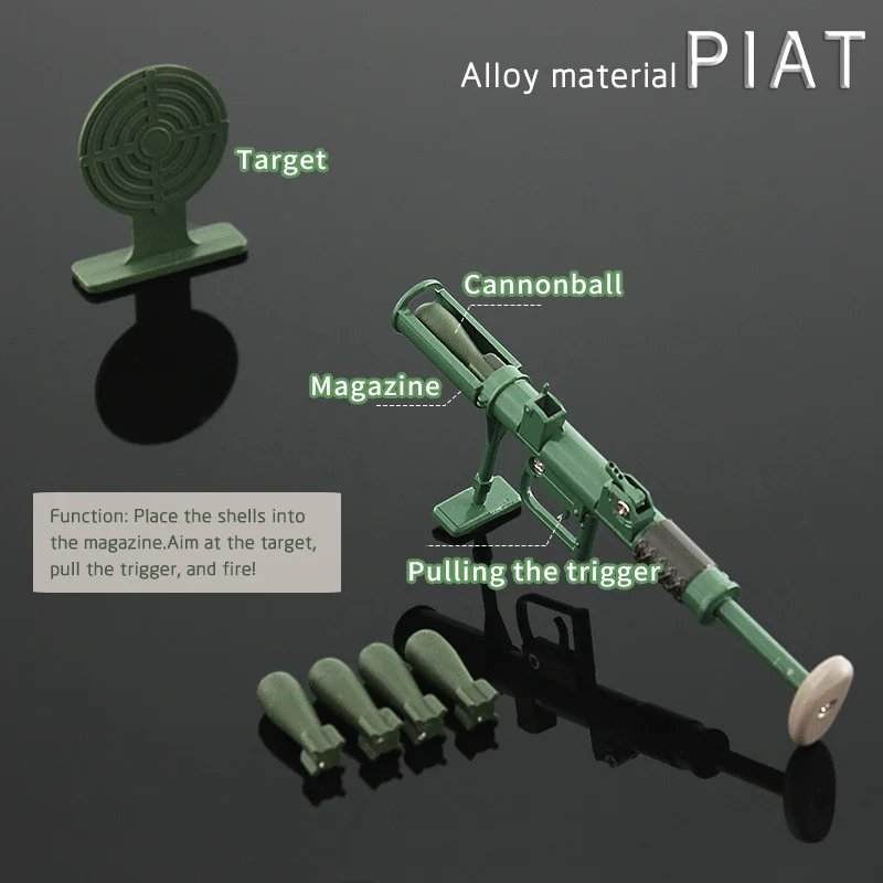 Lançador portátil Deringer infantil, Ejection Bullet Model Toy Gun, foguete de argamassa metálica, arma de airsoft para crianças, adultos Brinquedos