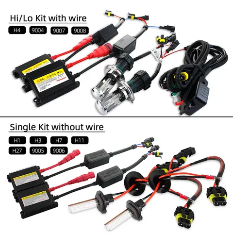H1 H3 H7 led Xenon Headlight bulb Slim Ballast kit HID Xenon 55W 65W 12V H11 h7 xenon hid kit 4300k 6000k Replace Halogen Lamp