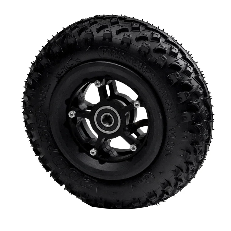A11F-Front Wheel 8 Inch 200X50 Pneumatic Tires For Electric Skateboard Damping Cross Country Skateboard Tubeless Tyre Parts