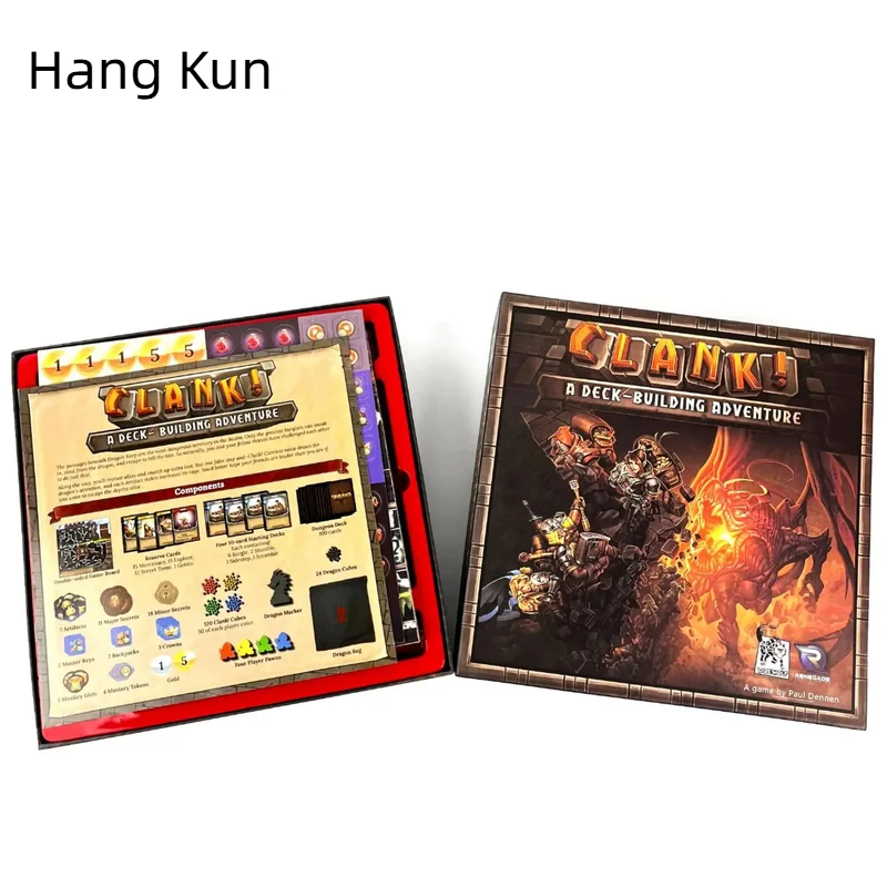 Hang Kun Renegade Game Studios Clank The Deck Building Adventure Game Board Card Exploring American Board Game