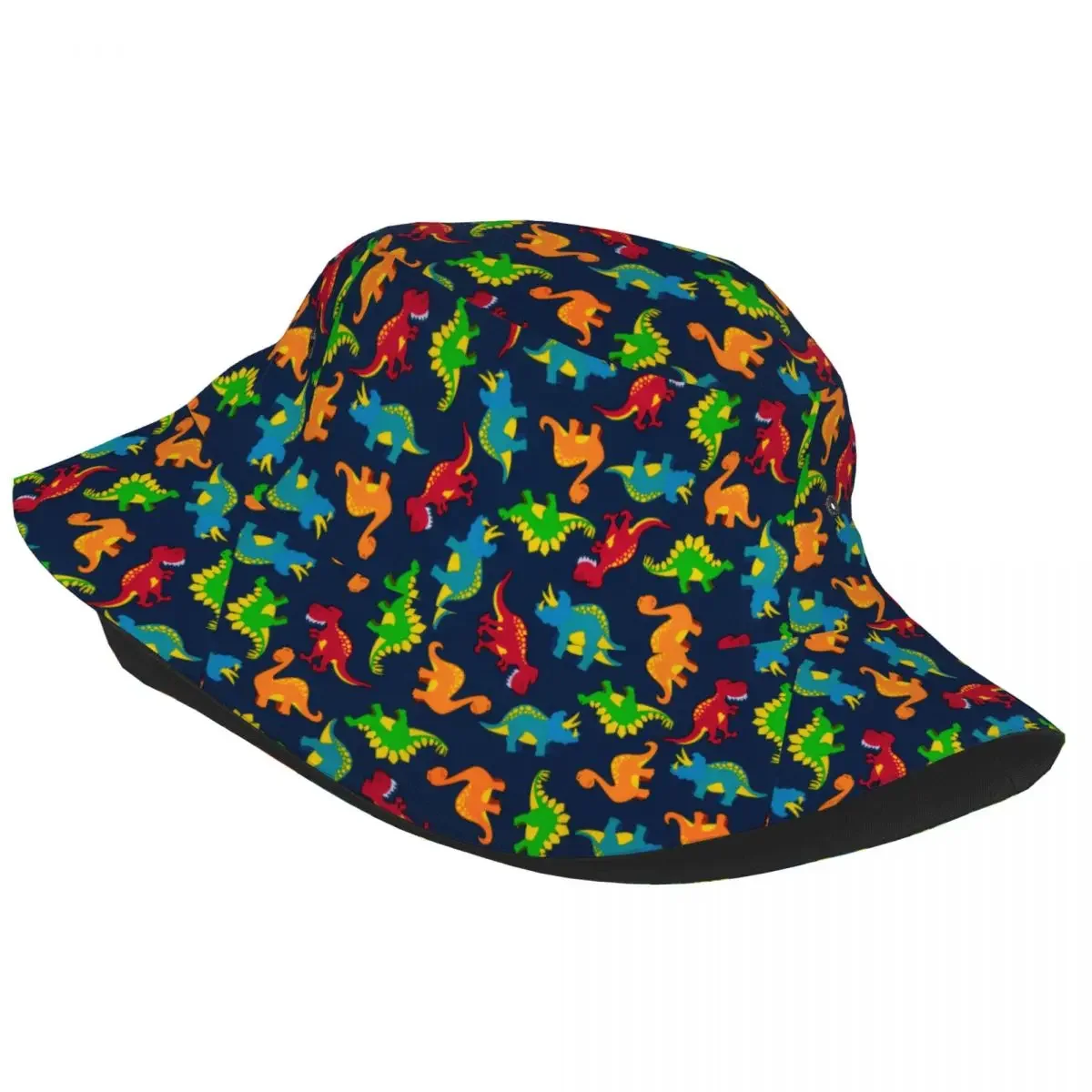 Dinosaurs Cartoon Bucket Hat Women Men Unisex Fashion Summer Fisherman's Hat