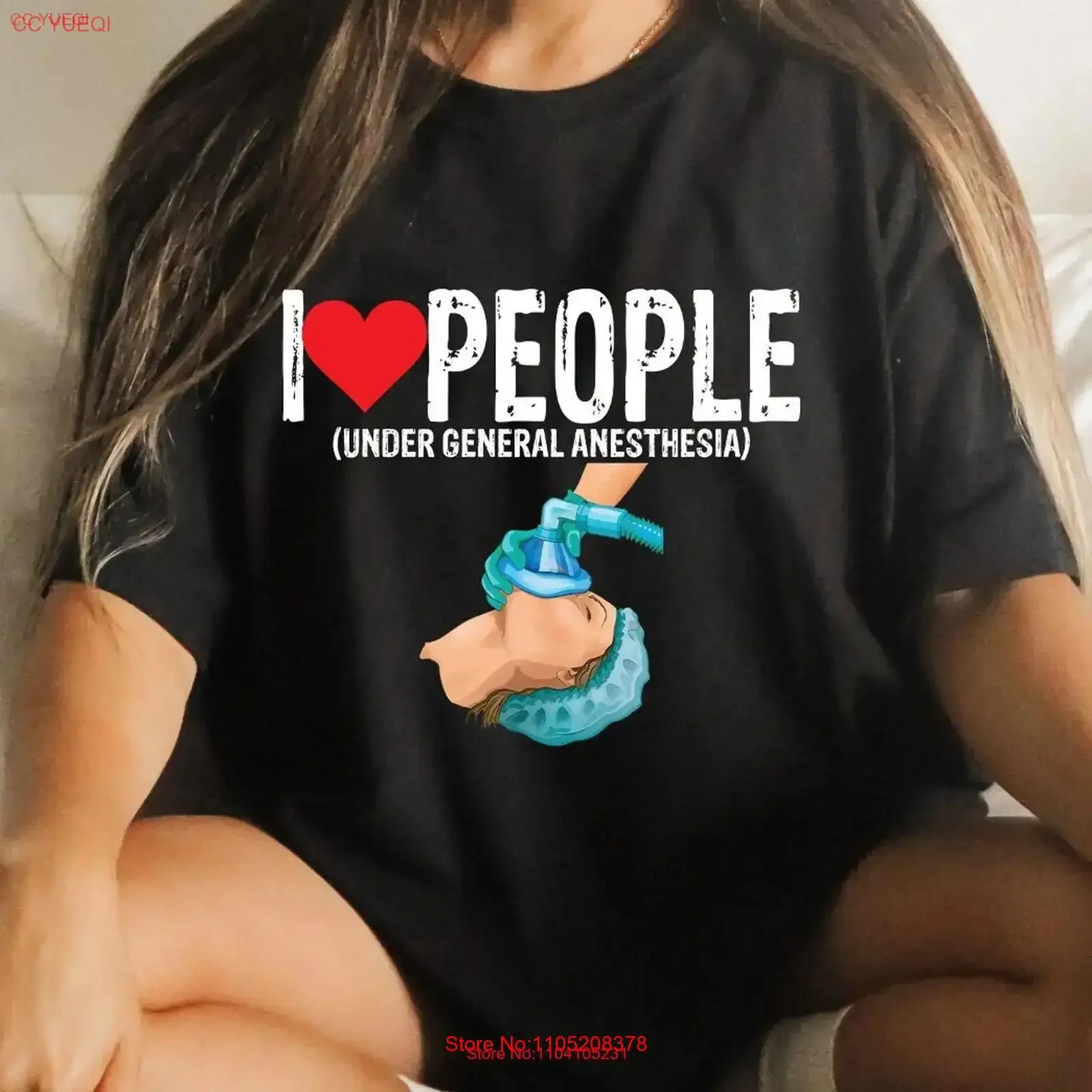 Funny Saying I Love People Under General Anesthetic T Shirt Anesthesia Anesthesiologist Doctor Nurse Anesthetist CRNA shirts