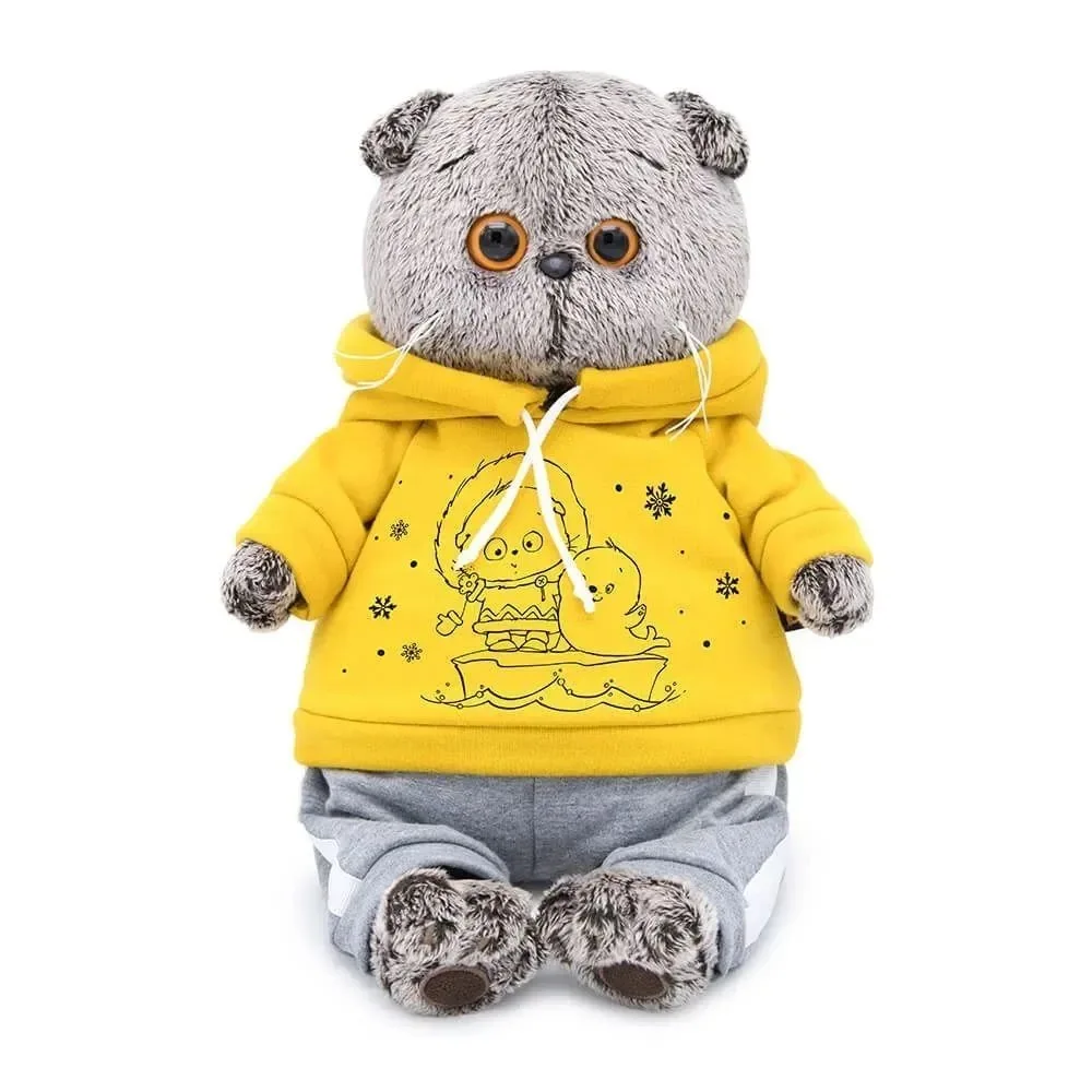 

Budibasa plush doll toy cool cat shirt clothing children's birthday and holiday gifts home decoration