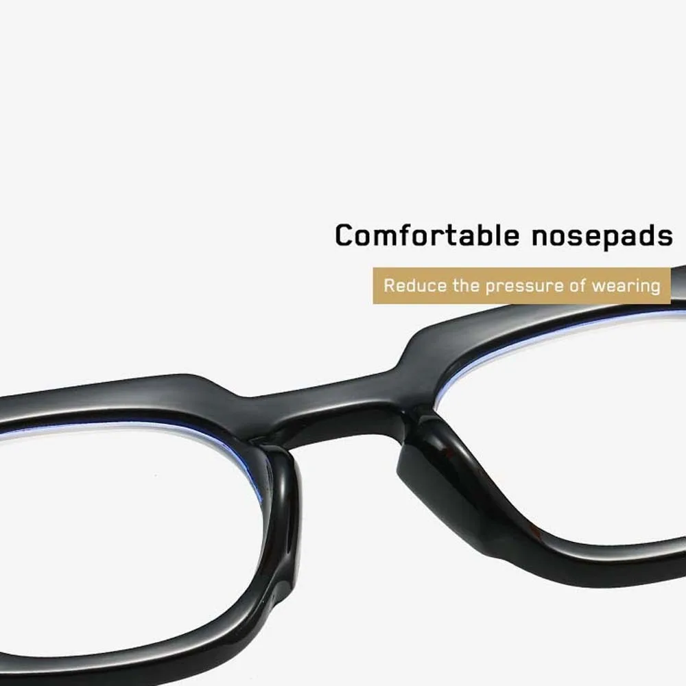 نظارات قراءة مصنوعة من خليط معدني لكبار السن، إكسسوار أزياء للجنسين، نظارات طويلة النظر من الراتنج المزخرف المضاد للأشعة الزرقاء في الهواء الطلق