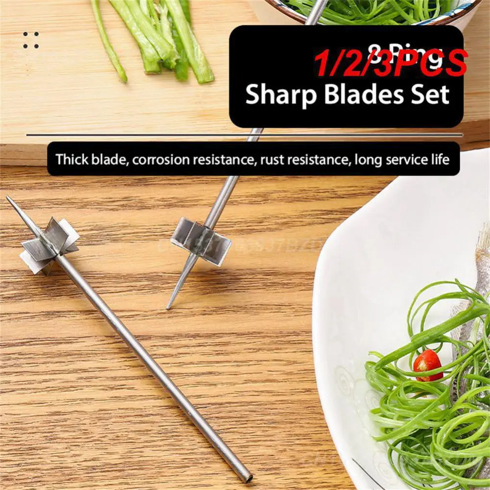 1/2/3PCS Plum Blossom Scallion Shredded Blade Stainless Steel Convenient Scallion Shredder With Sharp Blade Economic