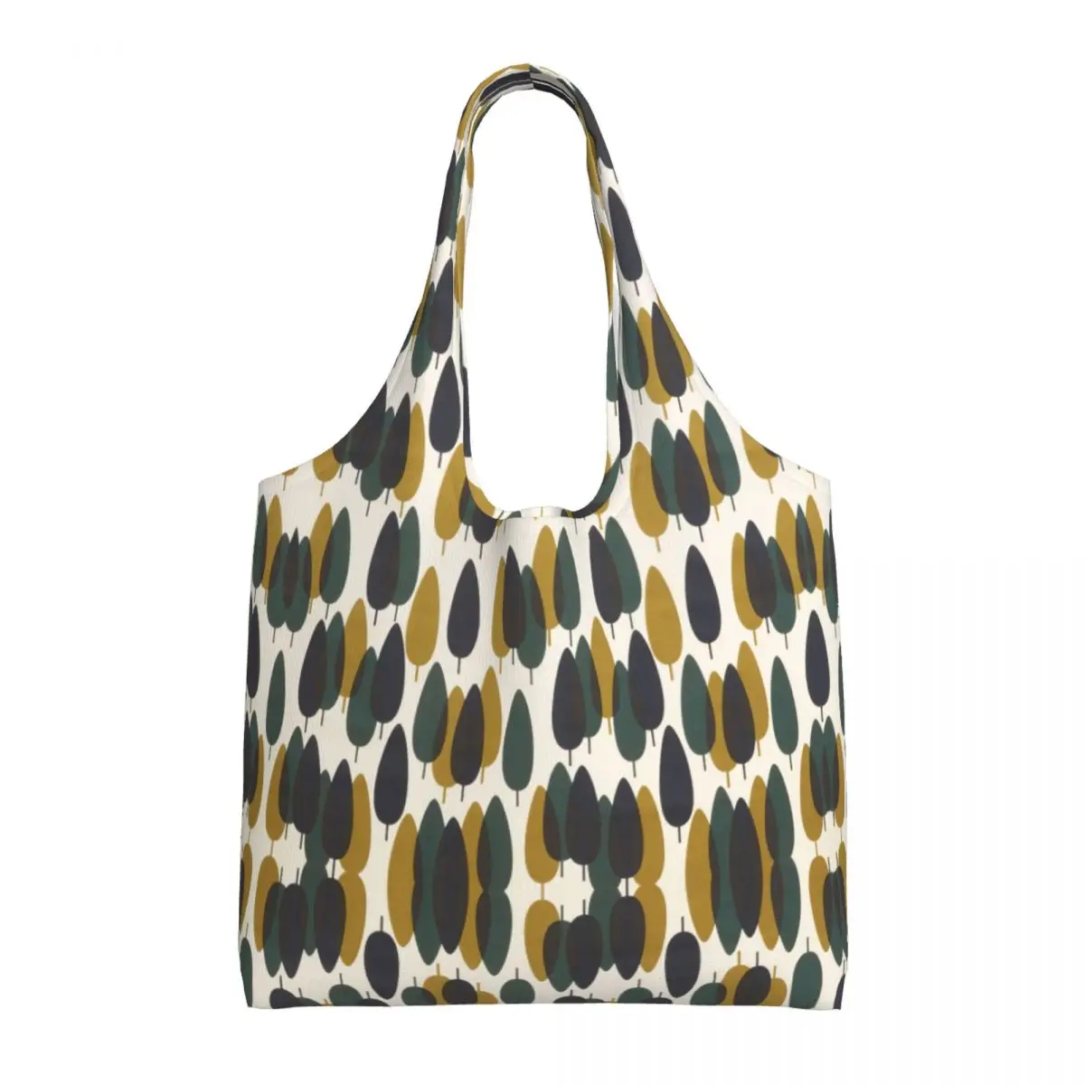 Custom Funny Printing Orla Kiely Alpine Forest Tote Shopping Bag Recycling Canvas Shoulder Shopper Bags Photography Handbags