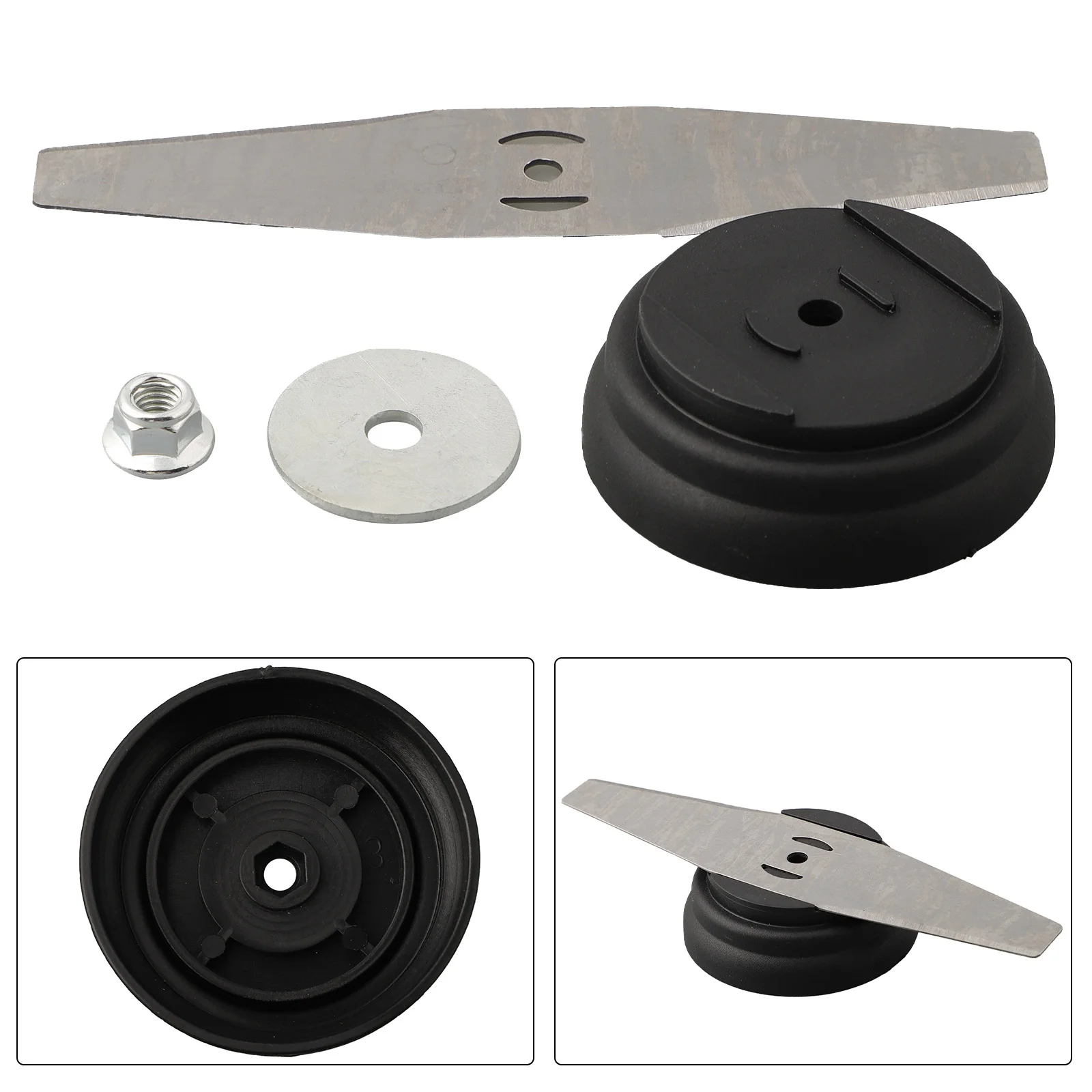 4 pezzi lame per sega in metallo coperchio in plastica viti di bloccaggio accessori per guarnizioni per tagliaerba attacco per utensili elettrici da giardino