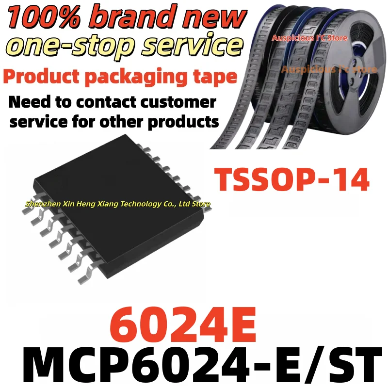 

(5-10pcs) MCP6024-E/ST MCP6024T-E/ST 6024E TSSOP-14