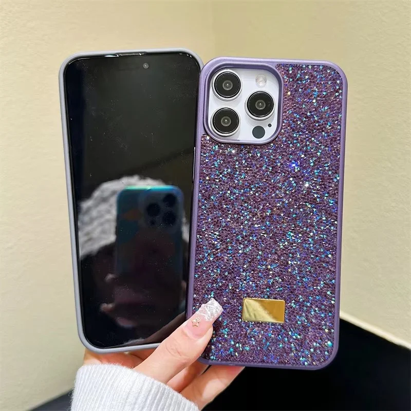 Luksusowe etui na telefon z cyrkoniami i diamentami do iPhone 11 12 13 14 15 16 17 18 Pro Max Plus, błyszcząca, odporna na wstrząsy, ochronna obudowa. — zdjęcie produktu 3