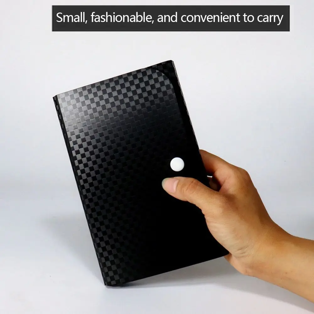 

Portable 13-layer Small File Wallet Self-adhesive Index Tabs Accordion Style Receipt Folder Waterproof File Case Office Supplies