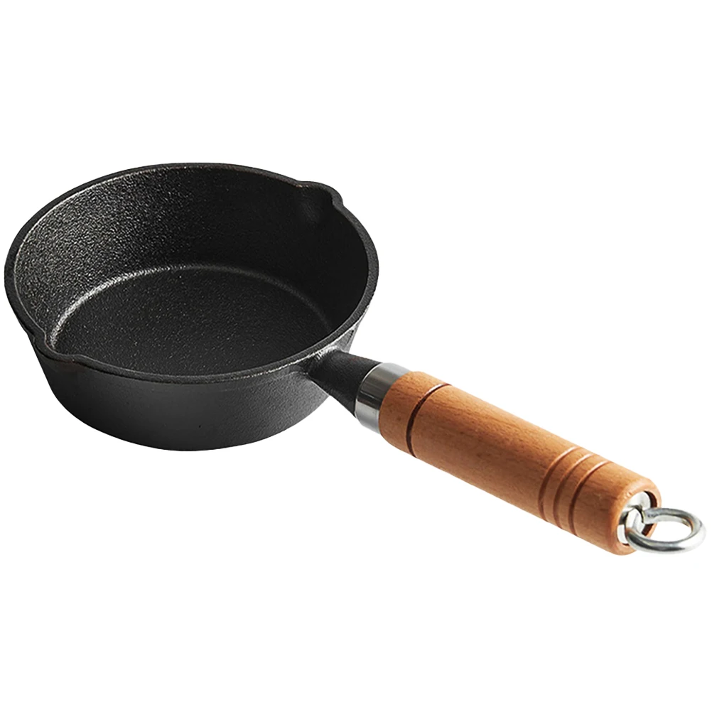 

Cast Deep Pot Kitchen Saucepan Saucepan Fry Eggs Pour Oil Iron With H Kitchen Wok Small Iron Pan