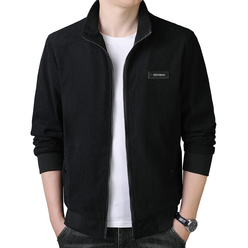 

Men's Jacket Slim Corduroy Tactical Fashion Male Outwear Casual Jacket Men's Youth Spring Coat Dad Jacket Men Autumn Windbreaker