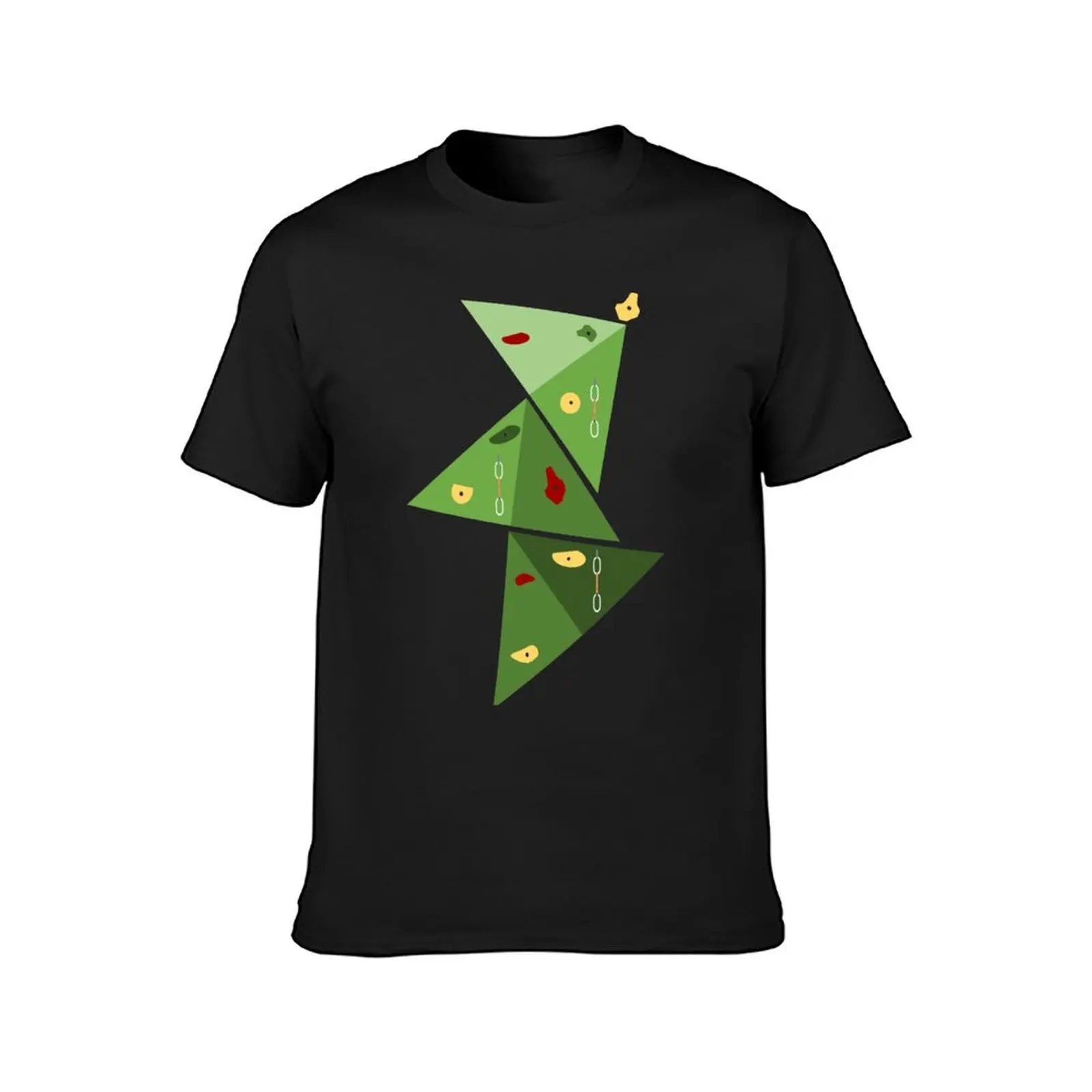 Climbing Christmas Tree T-Shirt korean fashion for a boy sublime hippie clothes mens cotton t shirts