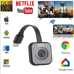 Projecteur de téléphone portable portable sans fil Wi-Fi, adaptateur d'affichage d'écran en miroir, transmission HDMI, récepteurs TV, vidéo