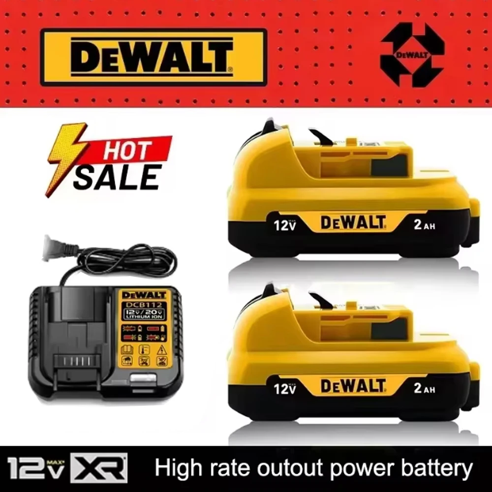 

12V rechargeable battery, a replacement battery for DeWalt power tools, compatible with DCB120, DCB123，DCB127，DCB124