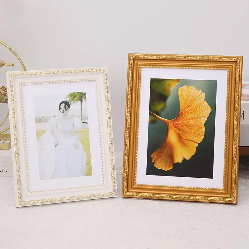 European Classical Photo Frame Gold 6/8/10 Inches A4 Photo Frame For Wall Decoration Wedding Photo Display Stand In The Studio