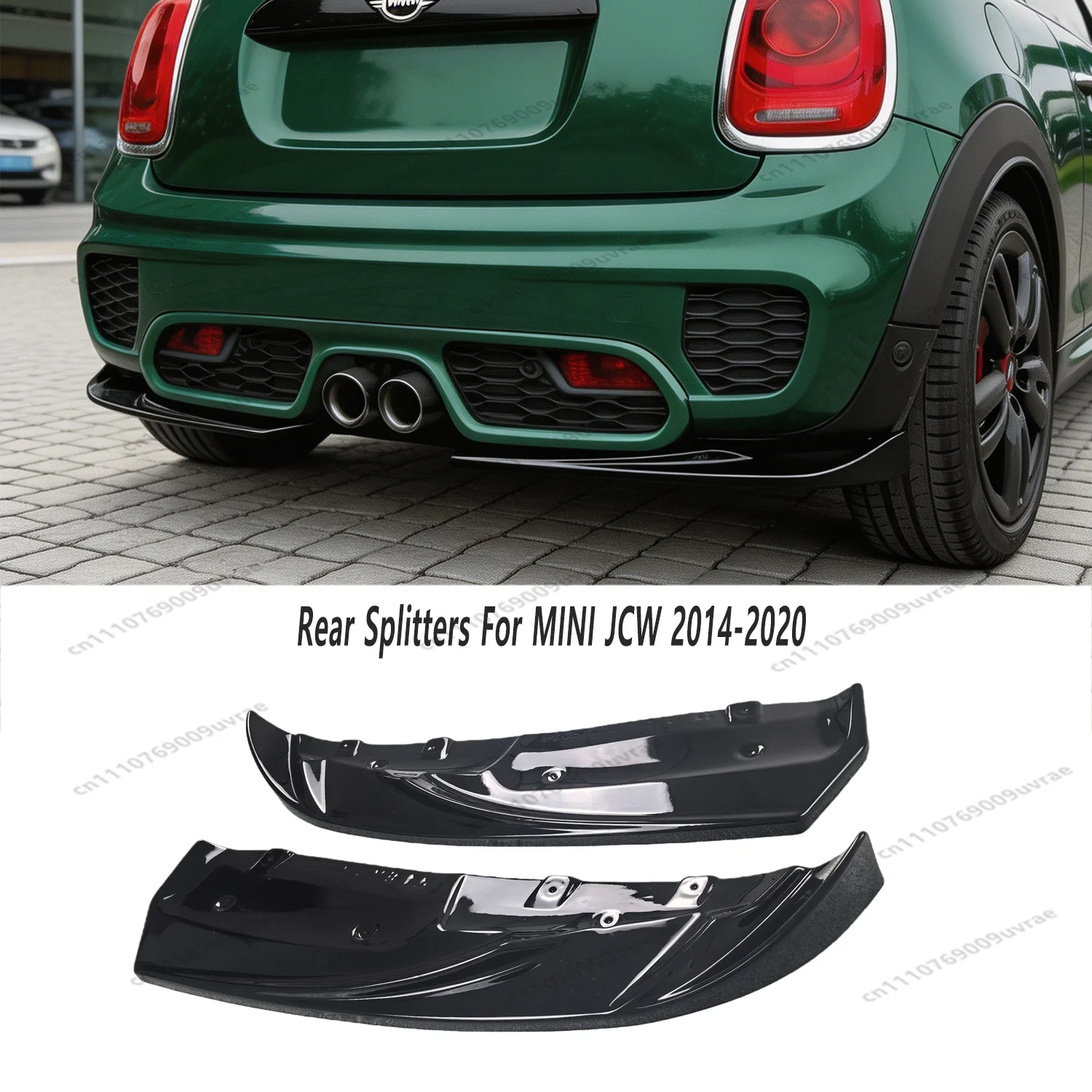 

2Pcs Max Style Gloss Black ABS Rear Bumper Side Splitters For Mini F55 F56 F57 JCW 2014-2020 Pre-Facelift Bodykits Tuning