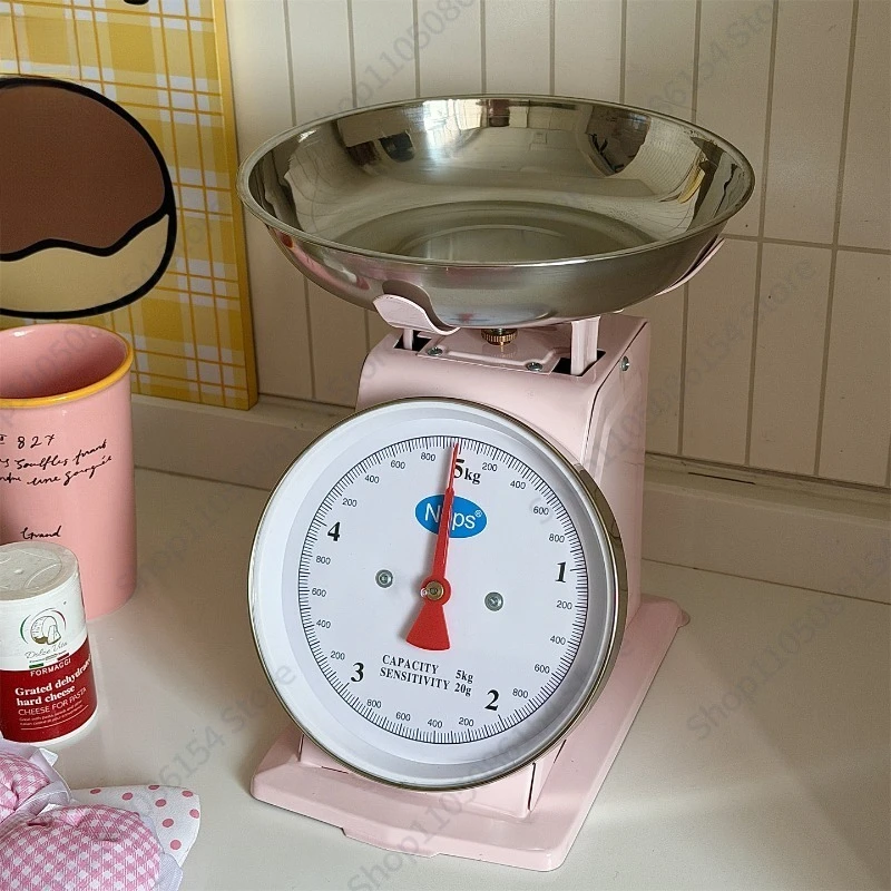 Iron sheet spring weighing 5kg 10kg old-fashioned mechanical table scale household kitchen weighing