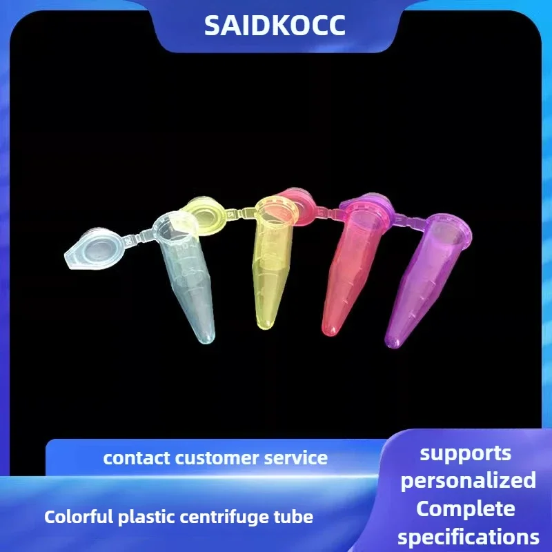 SAIDKOCC 0.5ml 1000pcs Pcr Micro Centrifuge Tube 500pcs 1.5ml 2ml Transparent Test Tube color Brown Centrifuge Tubes With Scale